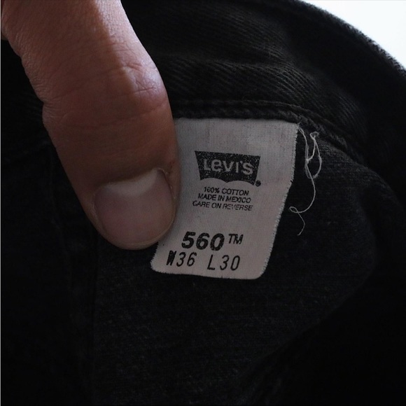 vintage levi’s 560 loose tapered jeans - Picture 4 of 4